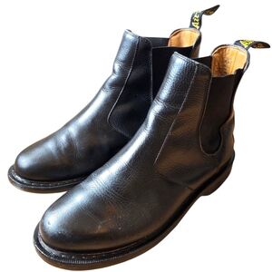 Dr. Martens Men's Victor New Nova Black Boho Chelsea Casual Ankle Boots Size 10